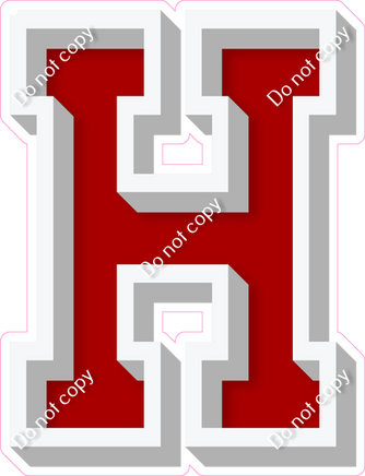 VA 18" Individuals - Flat Crimson H