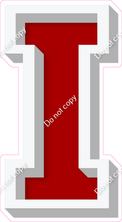 VA 18" Individuals - Flat Crimson I