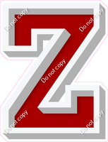 VA 18" Individuals - Flat Crimson Z