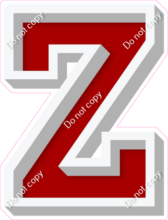 VA 18" Individuals - Flat Crimson Z