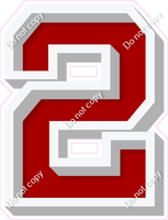 VA 18" Individuals - Flat Crimson 2