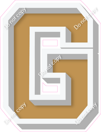 VA 18" Individuals - Flat Gold G