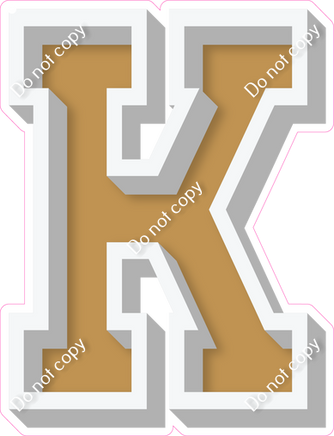 VA 18" Individuals - Flat Gold K
