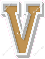 VA 18" Individuals - Flat Gold V