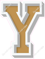 VA 18" Individuals - Flat Gold Y