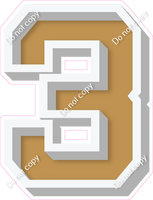 VA 18" Individuals - Flat Gold 3