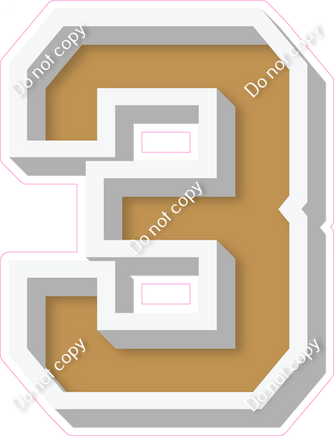 VA 18" Individuals - Flat Gold 3