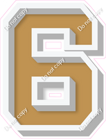 VA 18" Individuals - Flat Gold 6