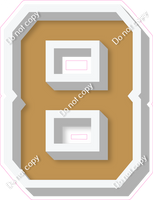 VA 18" Individuals - Flat Gold 8