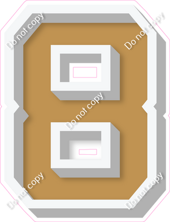 VA 18" Individuals - Flat Gold 8
