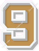 VA 18" Individuals - Flat Gold 9