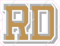 VA 18" Individuals - Flat Gold RD