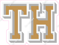 VA 18" Individuals - Flat Gold TH