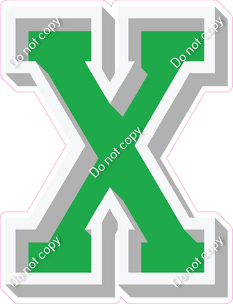 VA 18" Individuals - Flat Green X