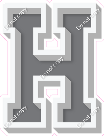 VA 18" Individuals - Flat Grey H