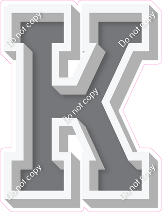 VA 18" Individuals - Flat Grey K