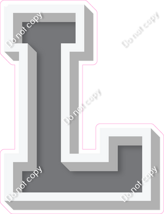 VA 18" Individuals - Flat Grey L