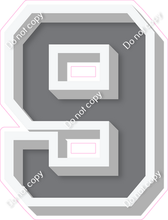 VA 18" Individuals - Flat Grey 9