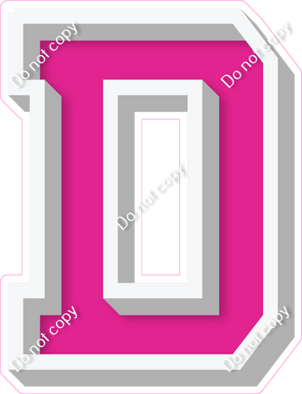VA 18" Individuals - Flat Hot Pink D
