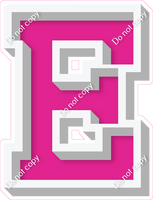 VA 18" Individuals - Flat Hot Pink E