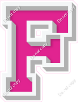 VA 18" Individuals - Flat Hot Pink F