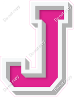 VA 18" Individuals - Flat Hot Pink J