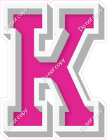 VA 18" Individuals - Flat Hot Pink K