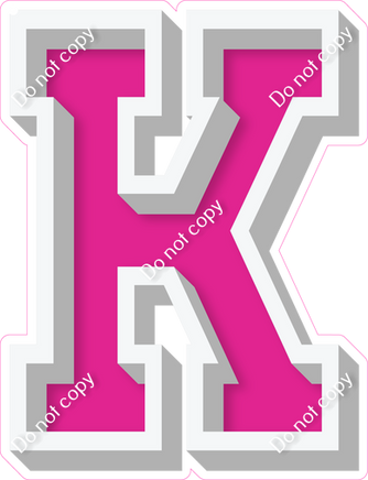 VA 18" Individuals - Flat Hot Pink K