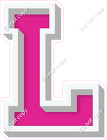 VA 18" Individuals - Flat Hot Pink L