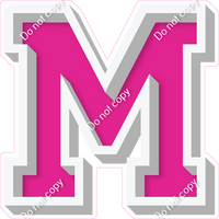 VA 18" Individuals - Flat Hot Pink M