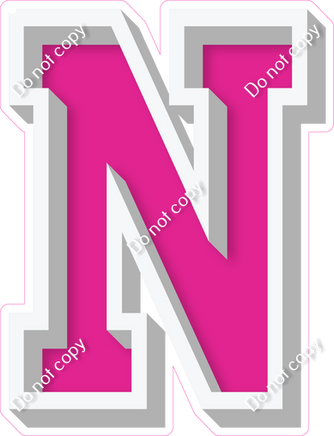 VA 18" Individuals - Flat Hot Pink N