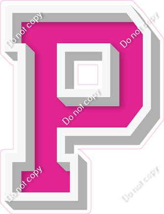 VA 18" Individuals - Flat Hot Pink P