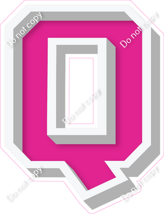 VA 18" Individuals - Flat Hot Pink Q