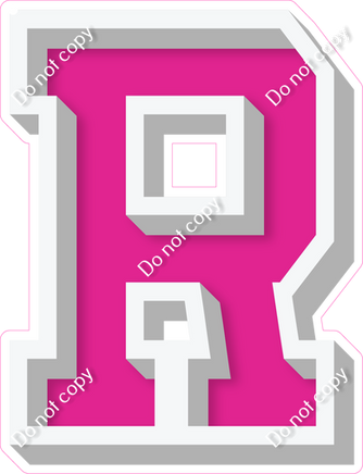 VA 18" Individuals - Flat Hot Pink R