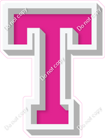 VA 18" Individuals - Flat Hot Pink T