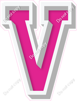 VA 18" Individuals - Flat Hot Pink V