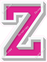 VA 18" Individuals - Flat Hot Pink Z