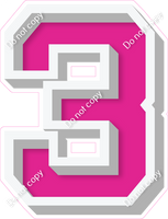 VA 18" Individuals - Flat Hot Pink 3