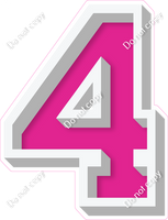 VA 18" Individuals - Flat Hot Pink 4