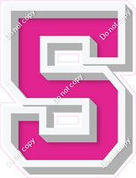 VA 18" Individuals - Flat Hot Pink 5
