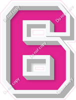 VA 18" Individuals - Flat Hot Pink 6