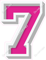 VA 18" Individuals - Flat Hot Pink 7