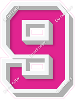 VA 18" Individuals - Flat Hot Pink 9
