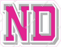VA 18" Individuals - Flat Hot Pink ND