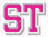 VA 18" Individuals - Flat Hot Pink ST