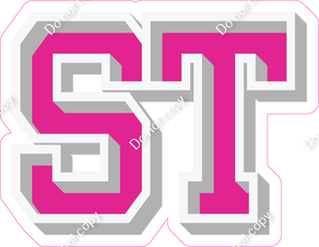 VA 18" Individuals - Flat Hot Pink ST