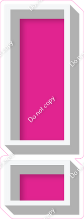 VA 18" Individuals - Flat Hot Pink !