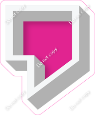 VA 18" Individuals - Flat Hot Pink Apostrophe