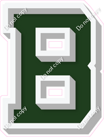 VA 18" Individuals - Flat Hunter Green B