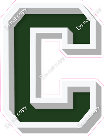 VA 18" Individuals - Flat Hunter Green C